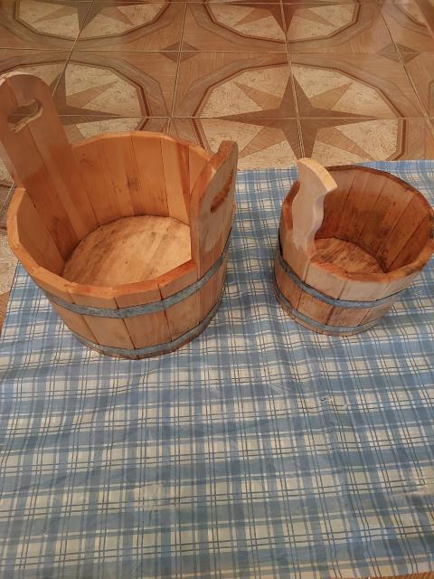 Бондарные изделия для бани из осины