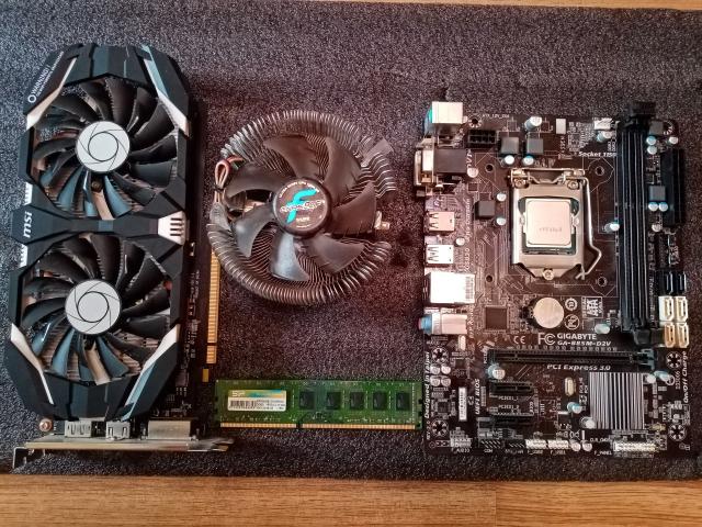 Видюха 1060 6gb, мать, проц, кулер, оперативка,